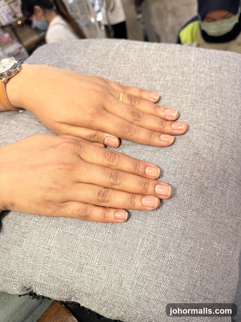 Hands on cushion