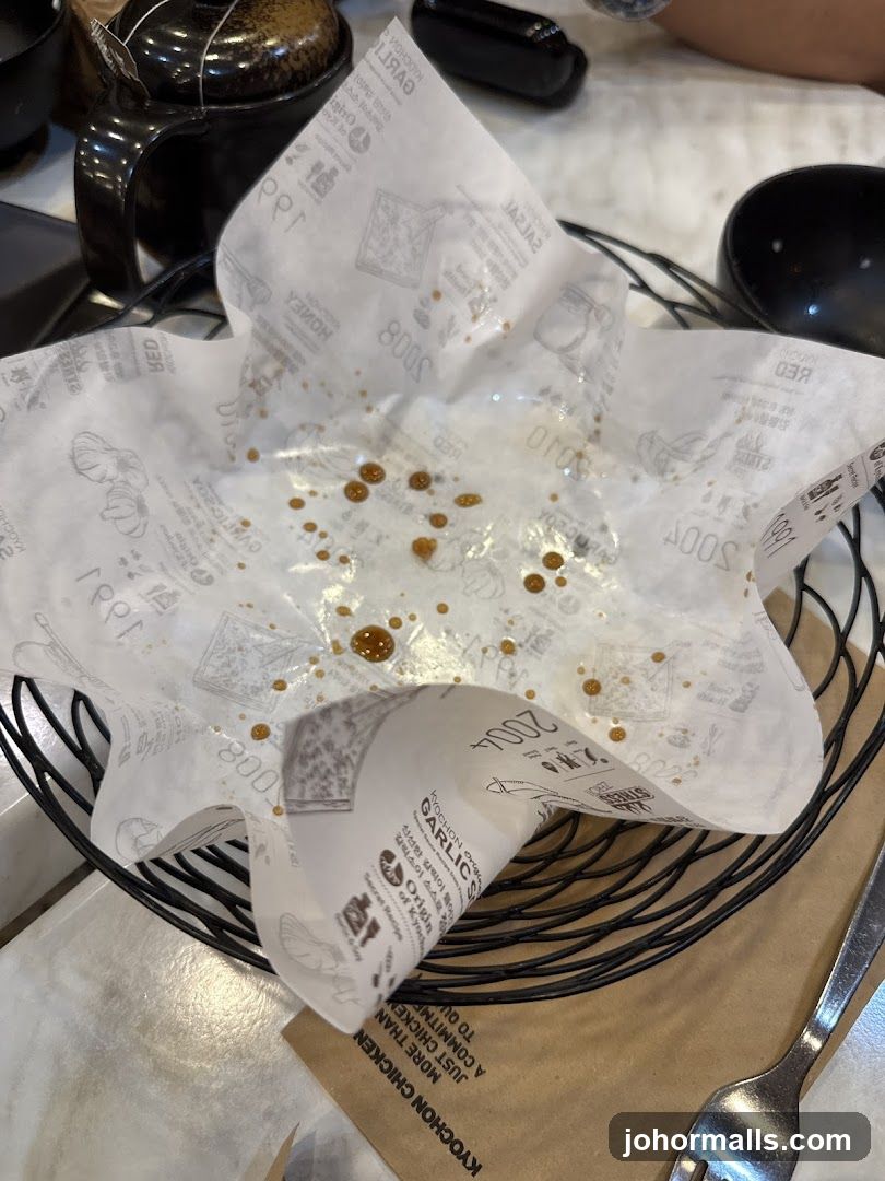 Table Setting with Food Remnants