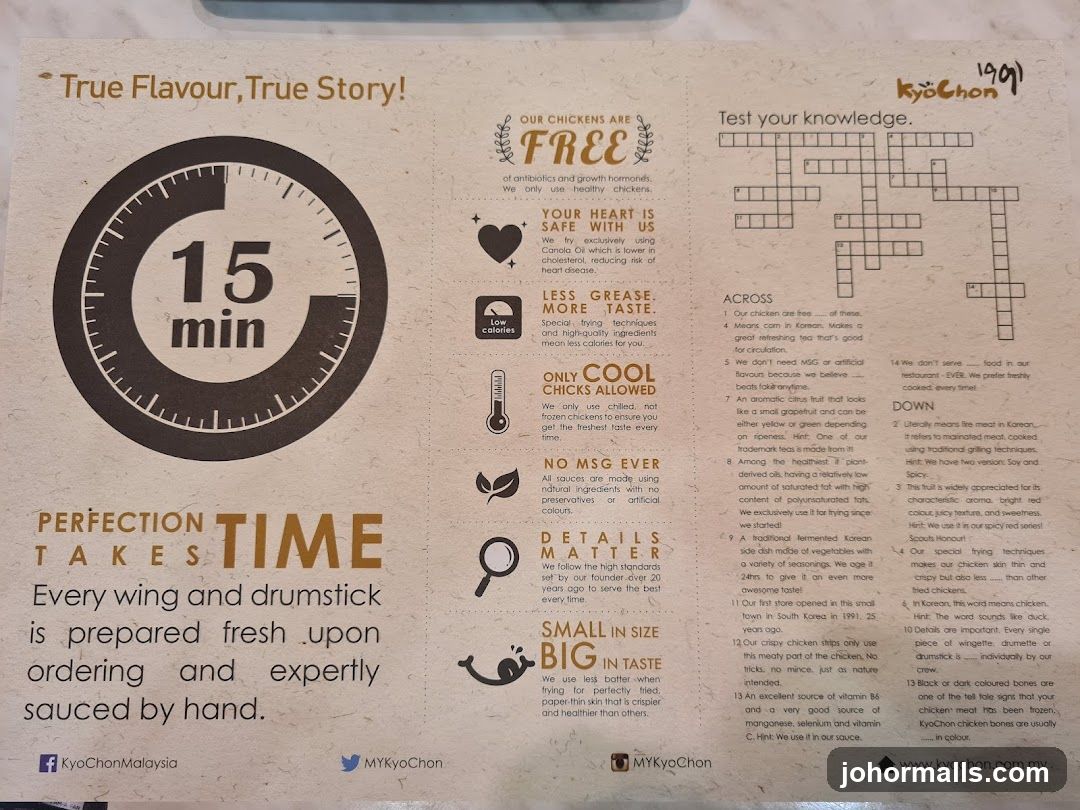 KyoChon Malaysia promotional flyer