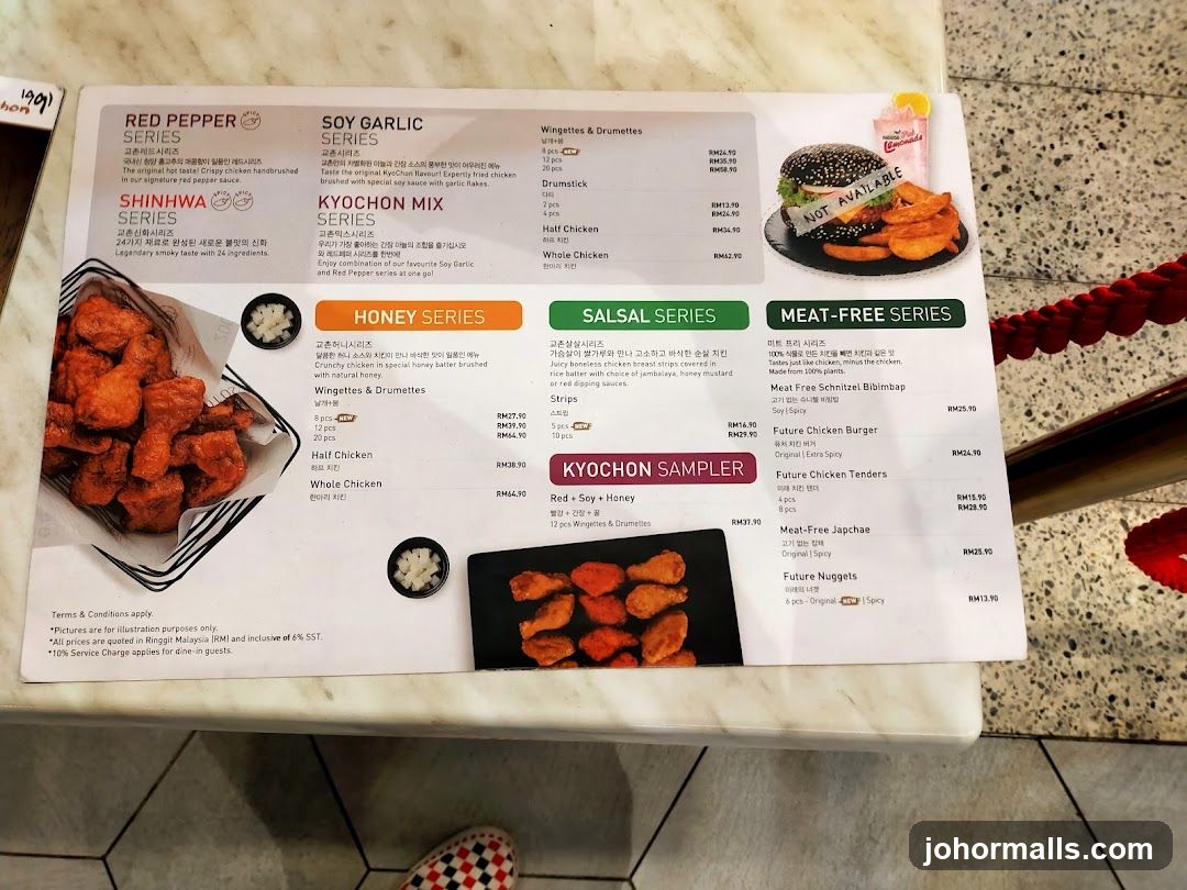 KyoChon Menu