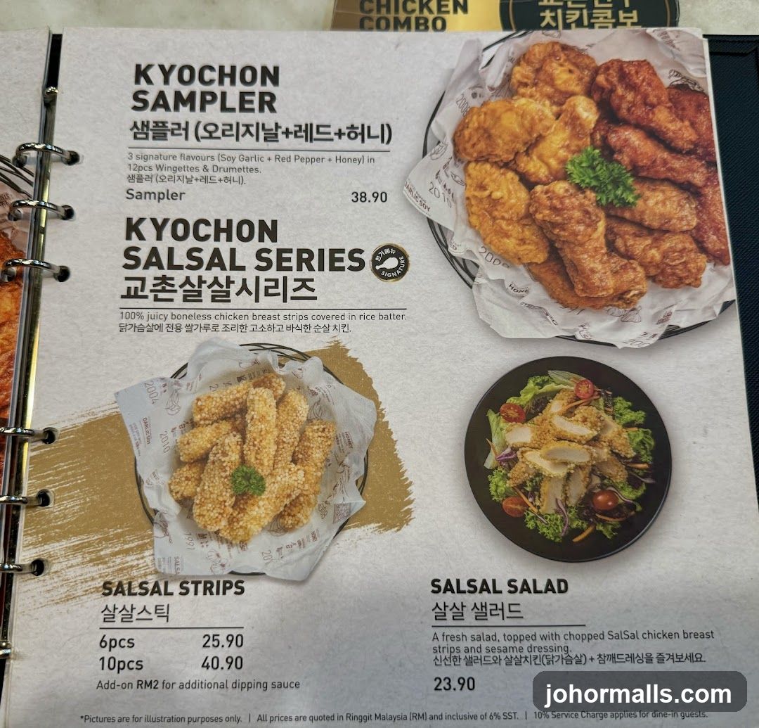 Kyochon Menu Page