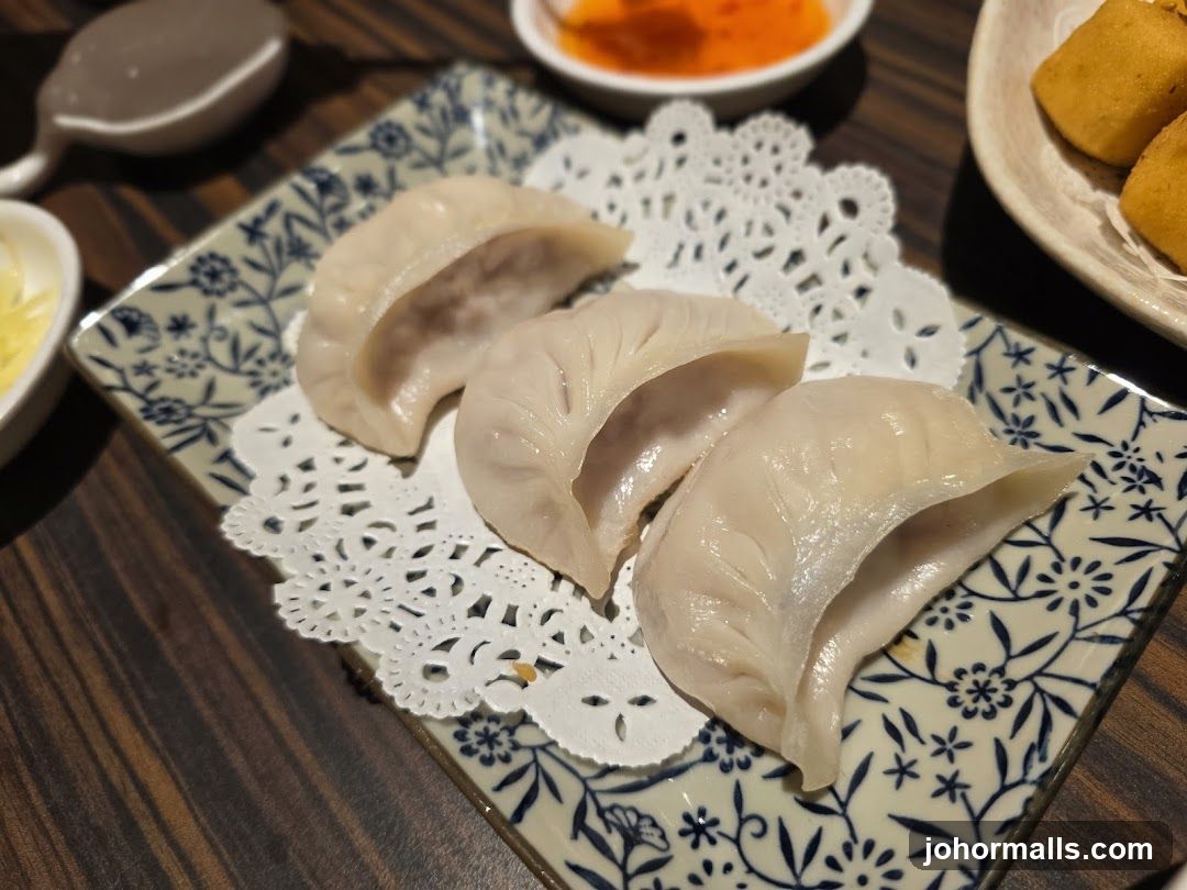 Dumplings on a Plate