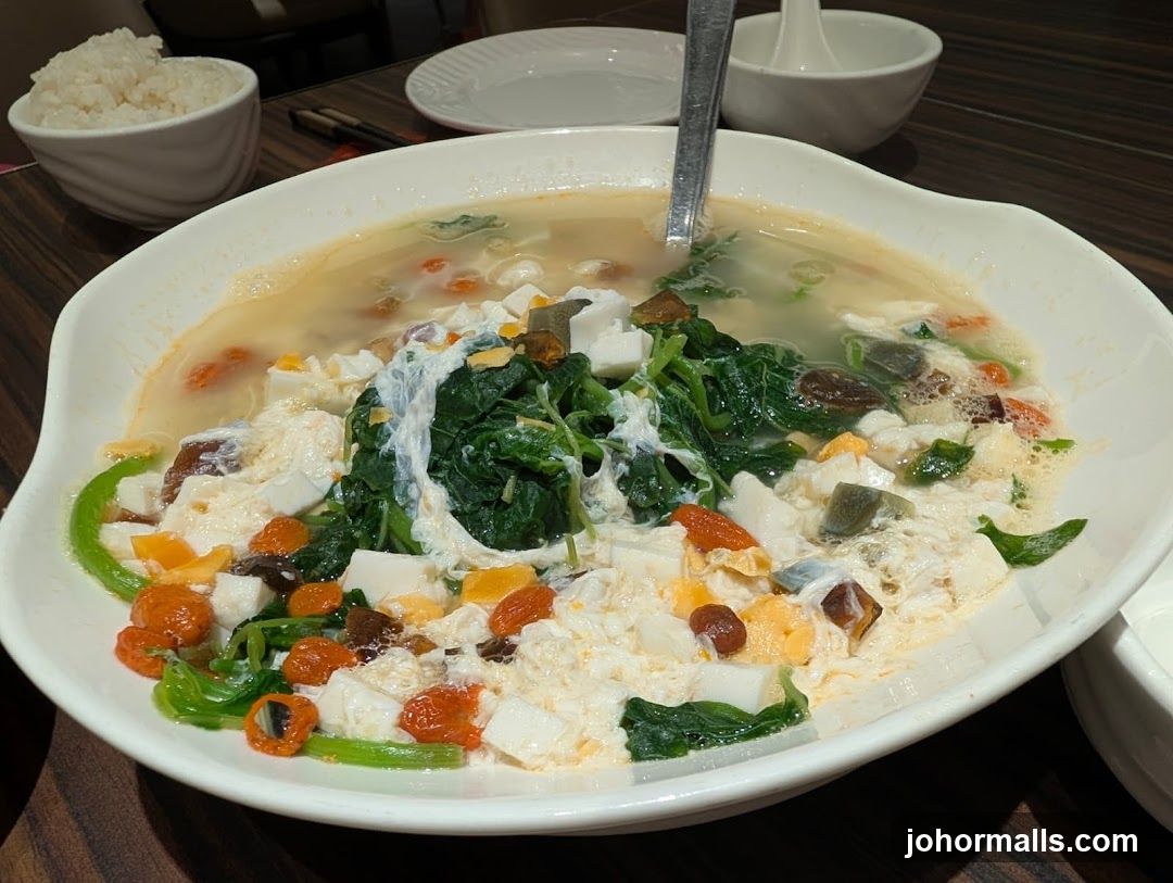 Dining Table with Soup and Rice