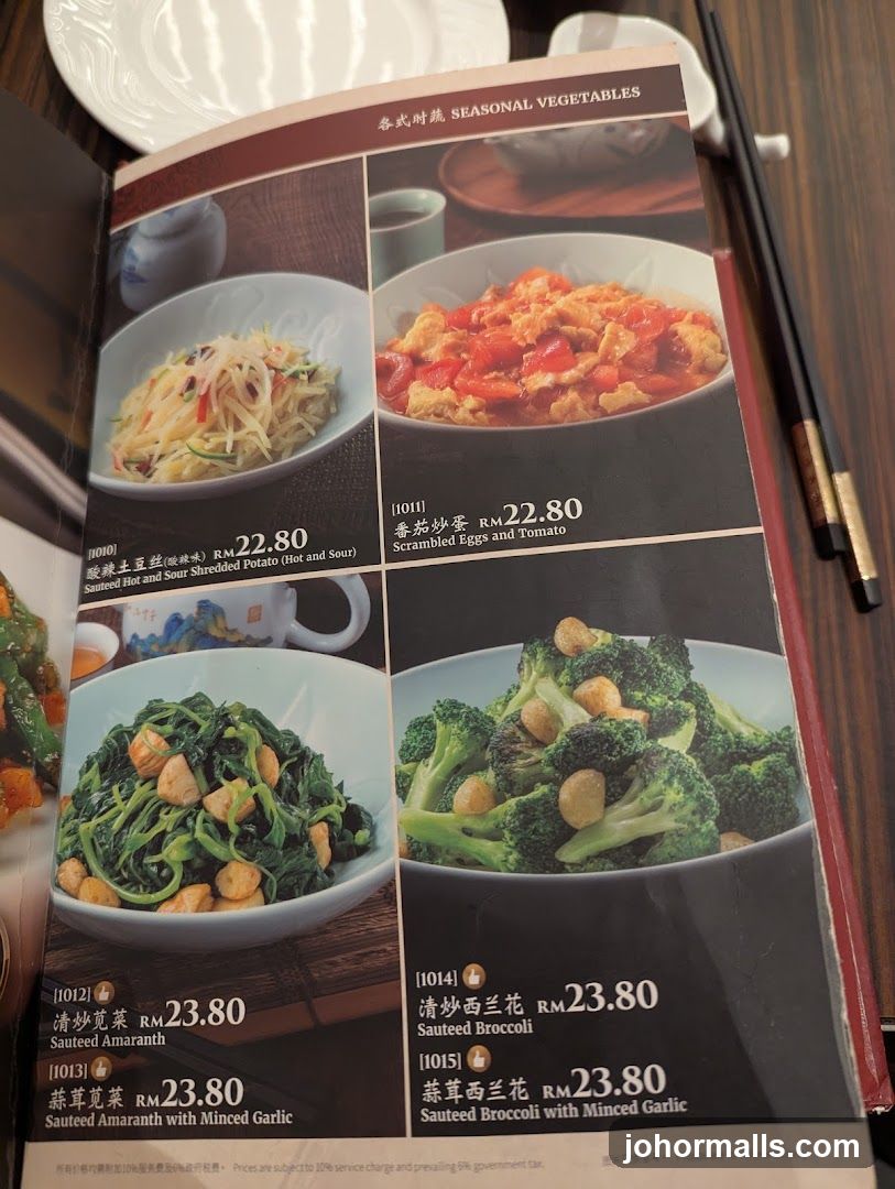 Seasonal Vegetables Section