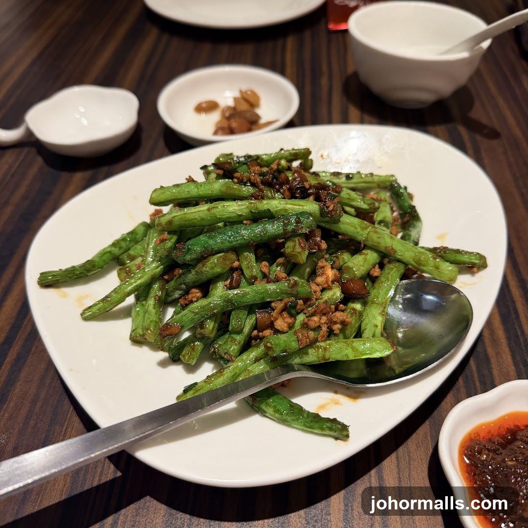 Dinner Plate with Stir-Fried Green Beans