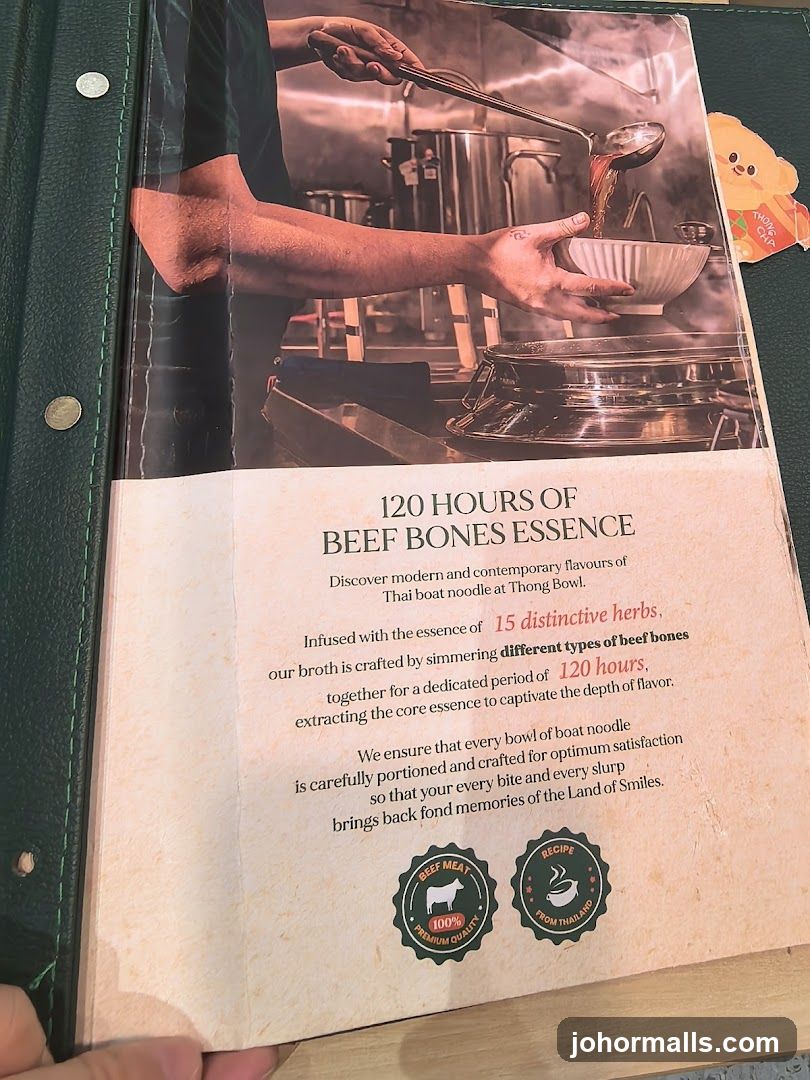 Menu Page from Thong Bowl