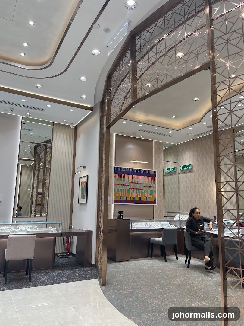 Interior of a luxury retail space