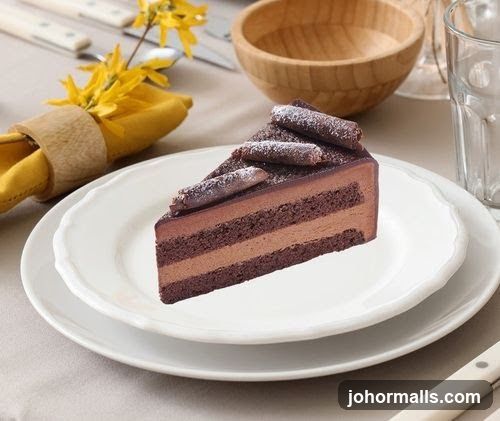 Chocolate Cake on Plate