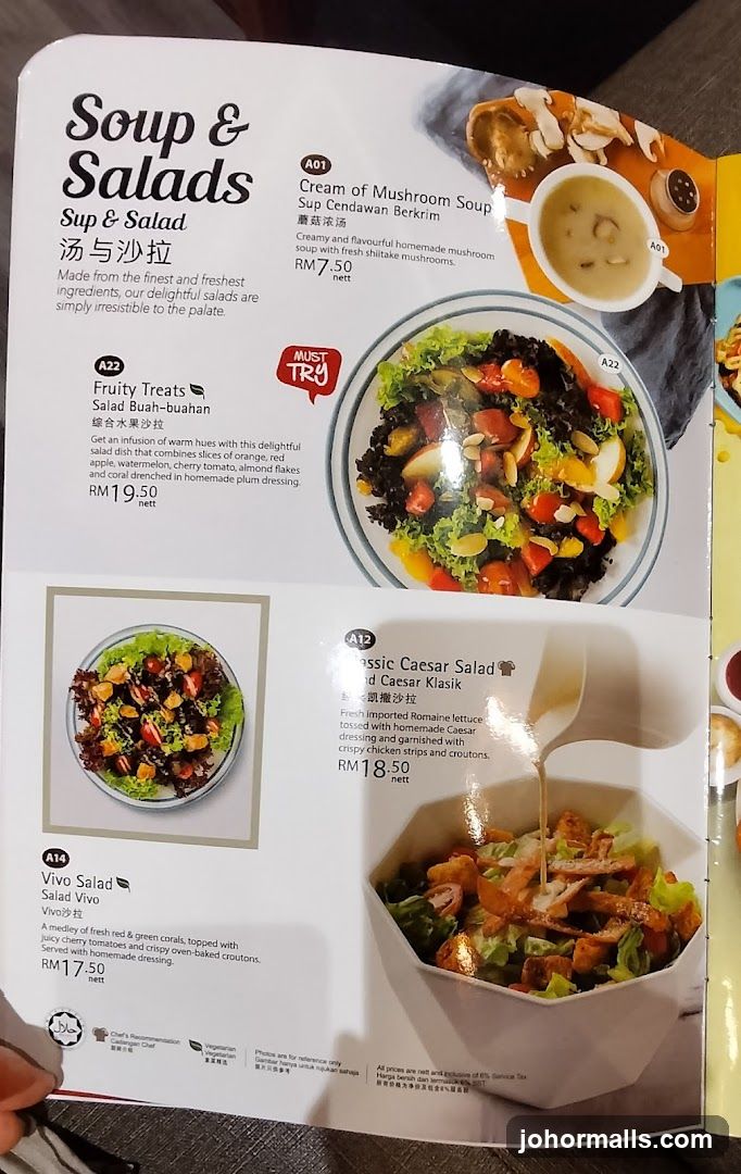 Soup & Salads Section