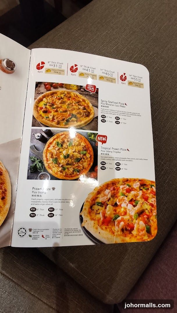 Pizza Menu Page