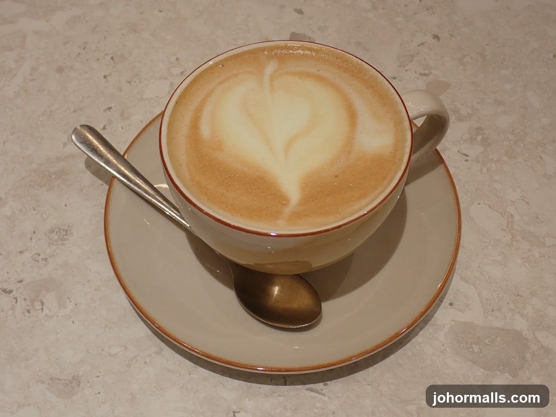 Café Latte with Heart Design