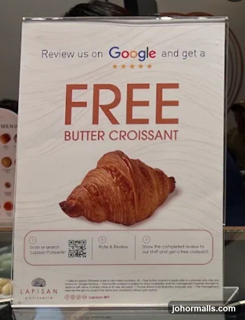 Promotional Sign for Lapisan Patisserie