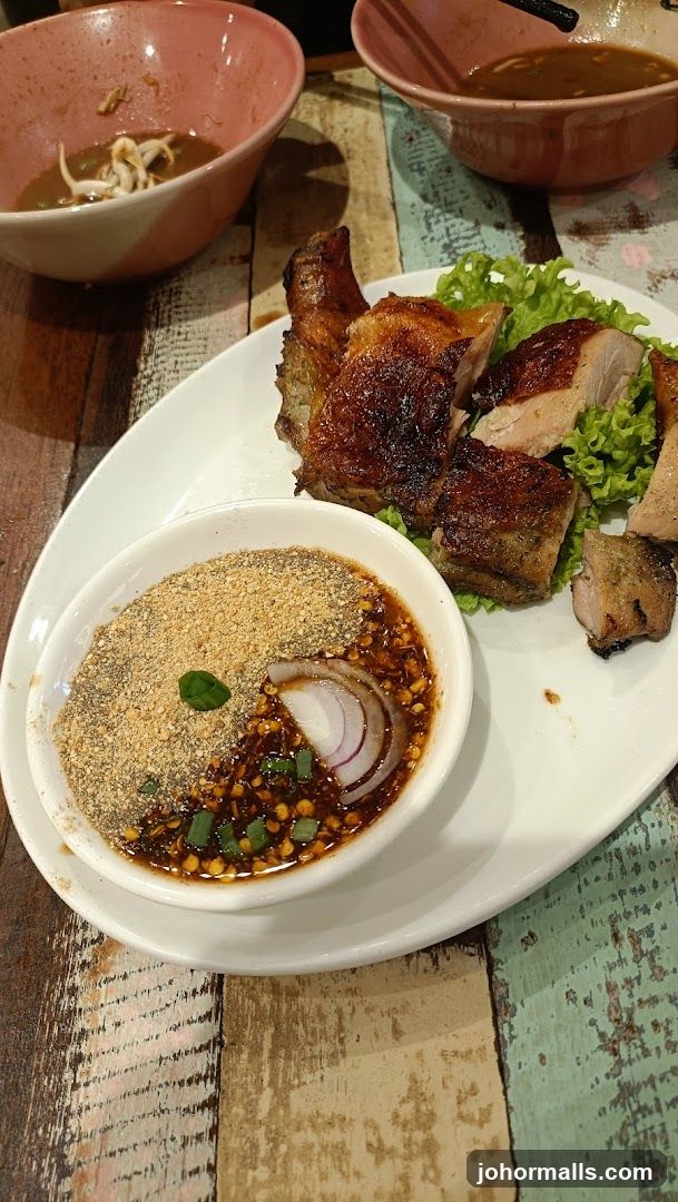 Food served at a restaurant
