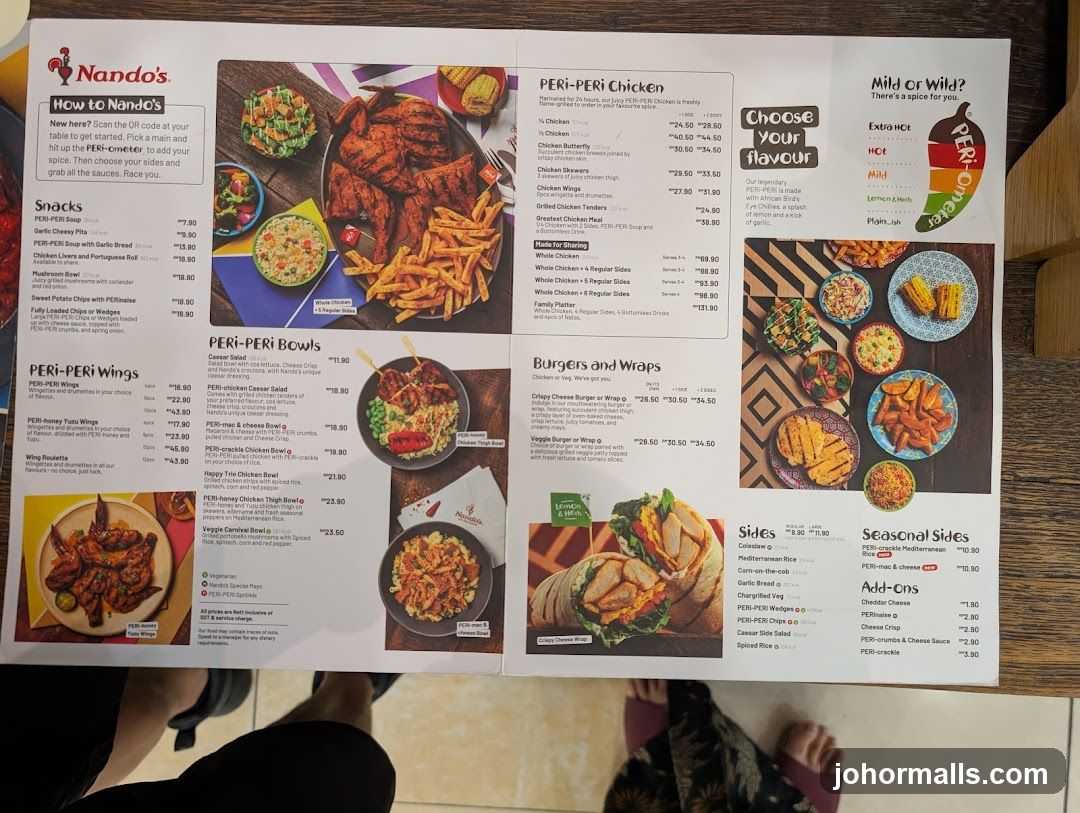 Nando's Menu