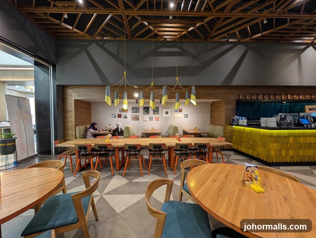 Interior of a modern café or restaurant