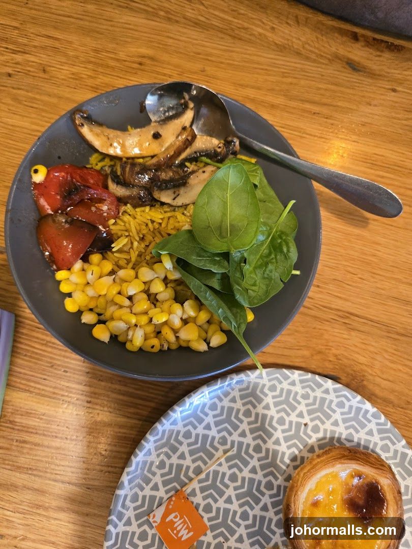 Food on wooden table