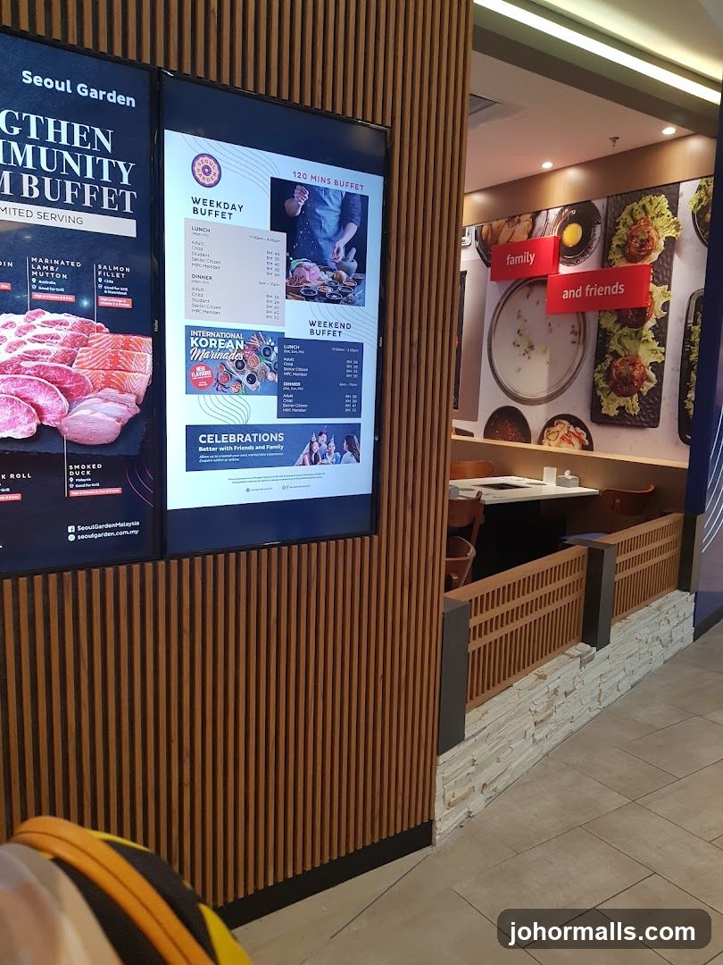 Seoul Garden Buffet Menu