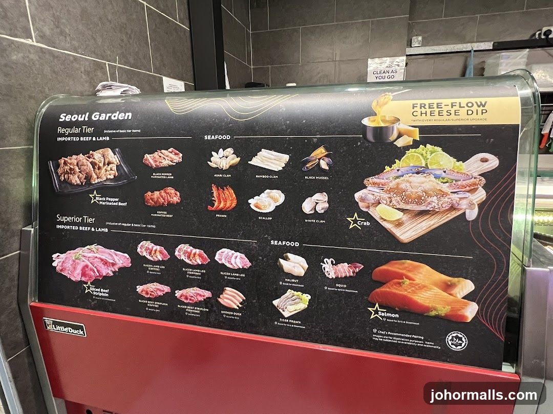 Seoul Garden Menu