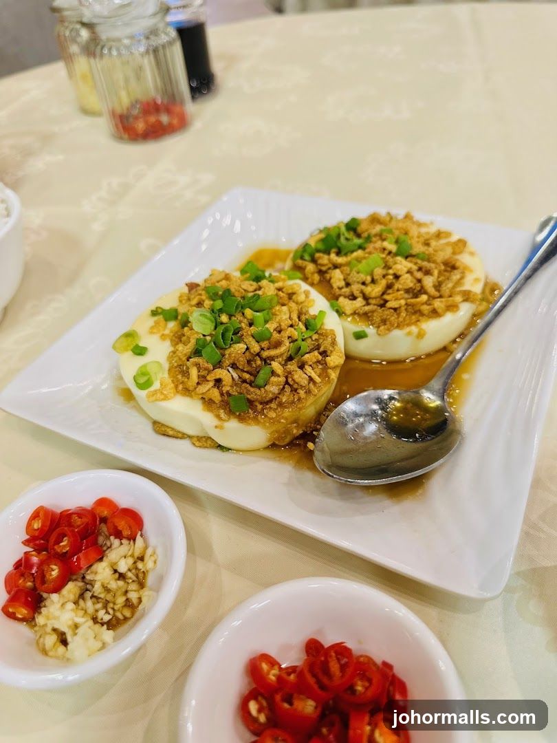 Steamed Tofu with Toppings