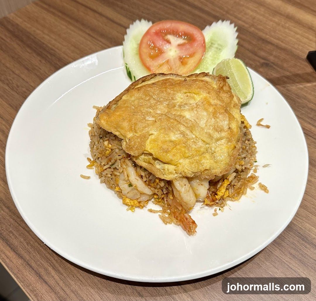 Shrimp Fried Rice with Omelet