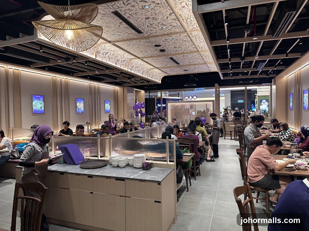 Restaurant Interior with Diners