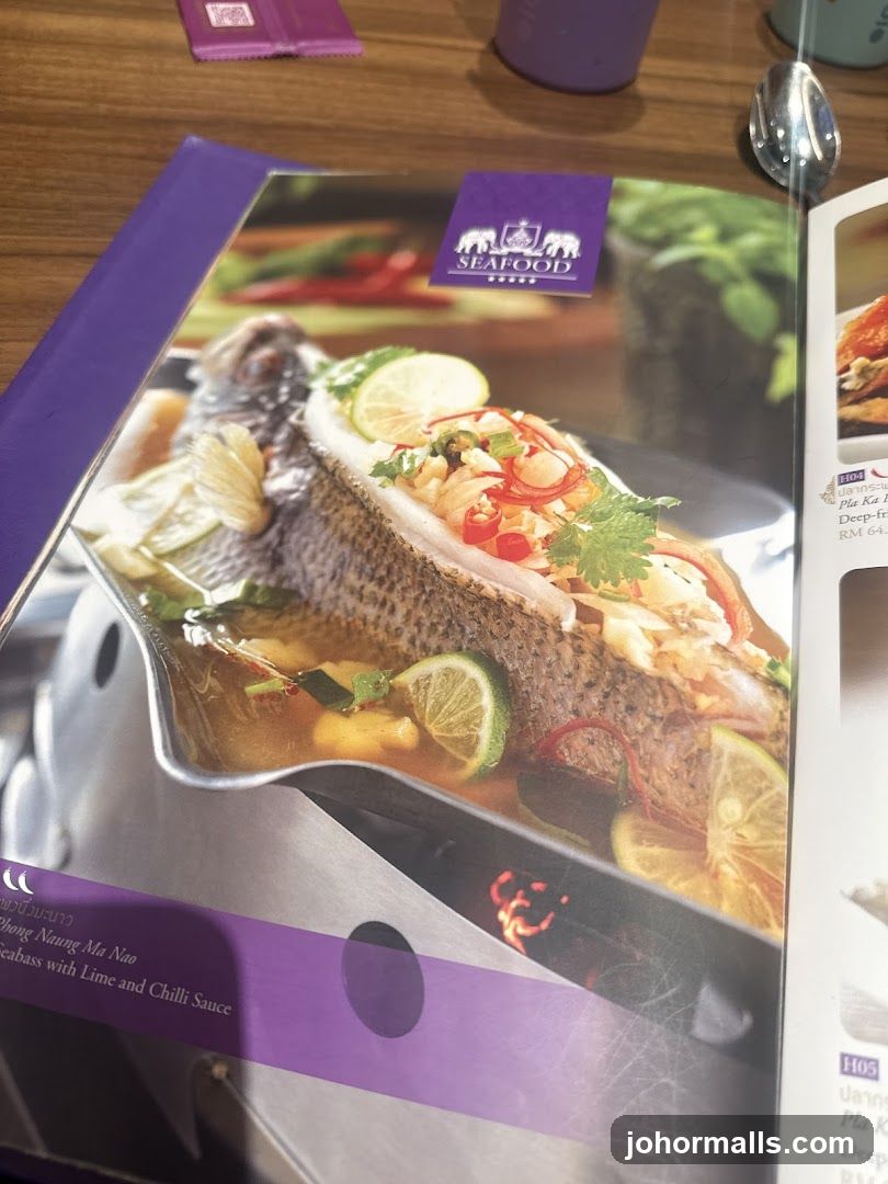Seafood Menu