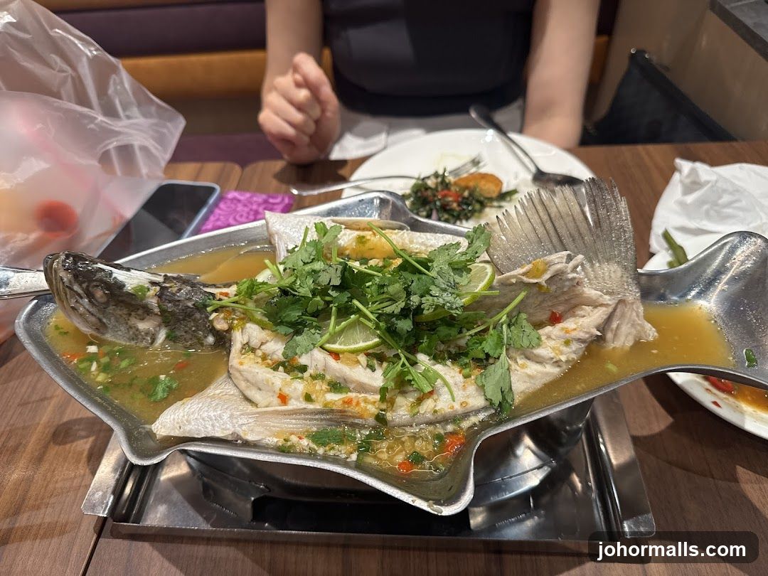 Steamed Fish with Lime and Cilantro