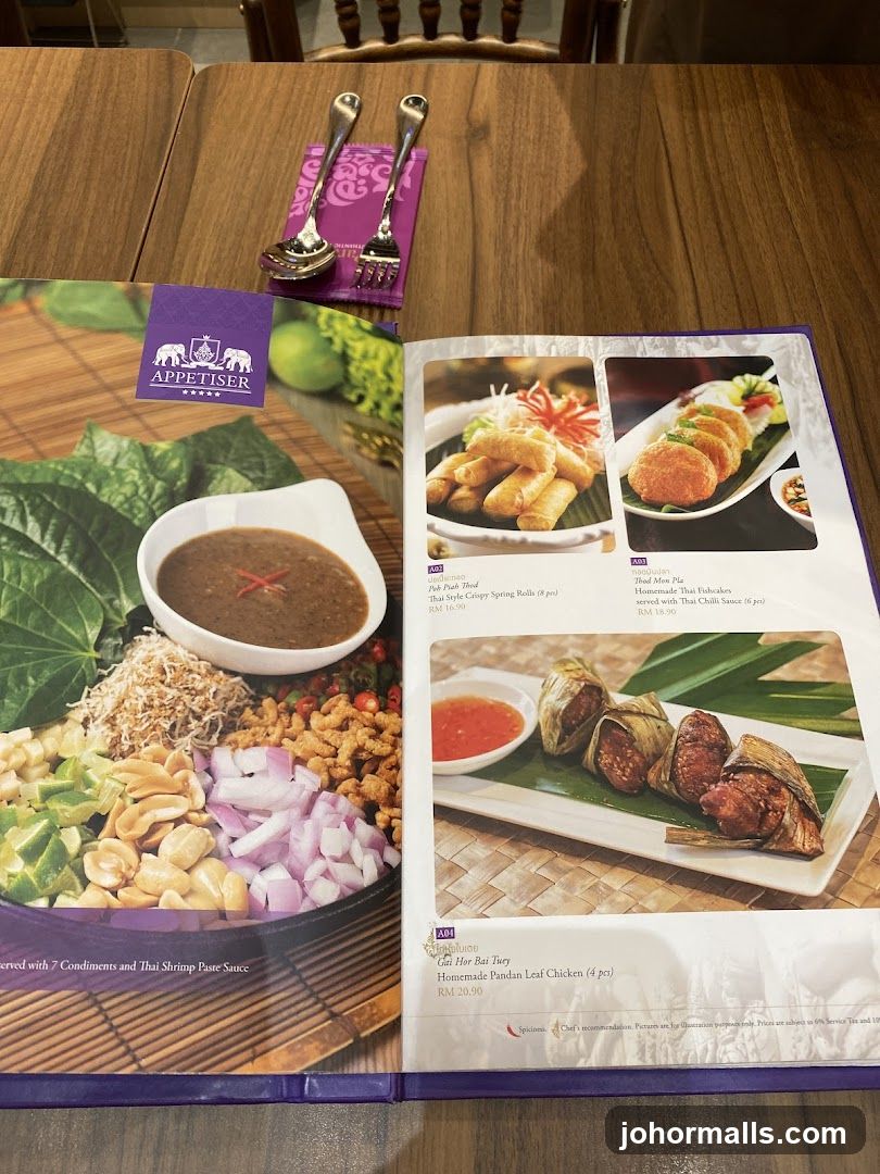 Appetiser Menu