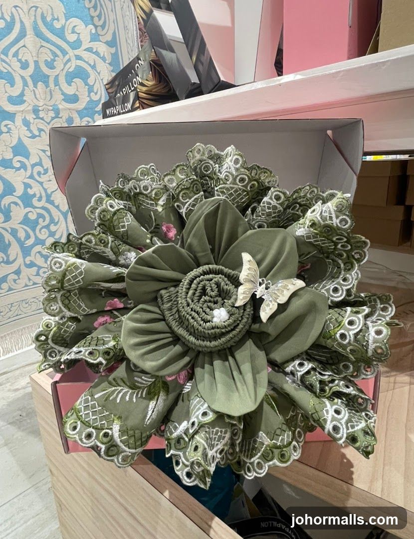 Fabric Flower Arrangement