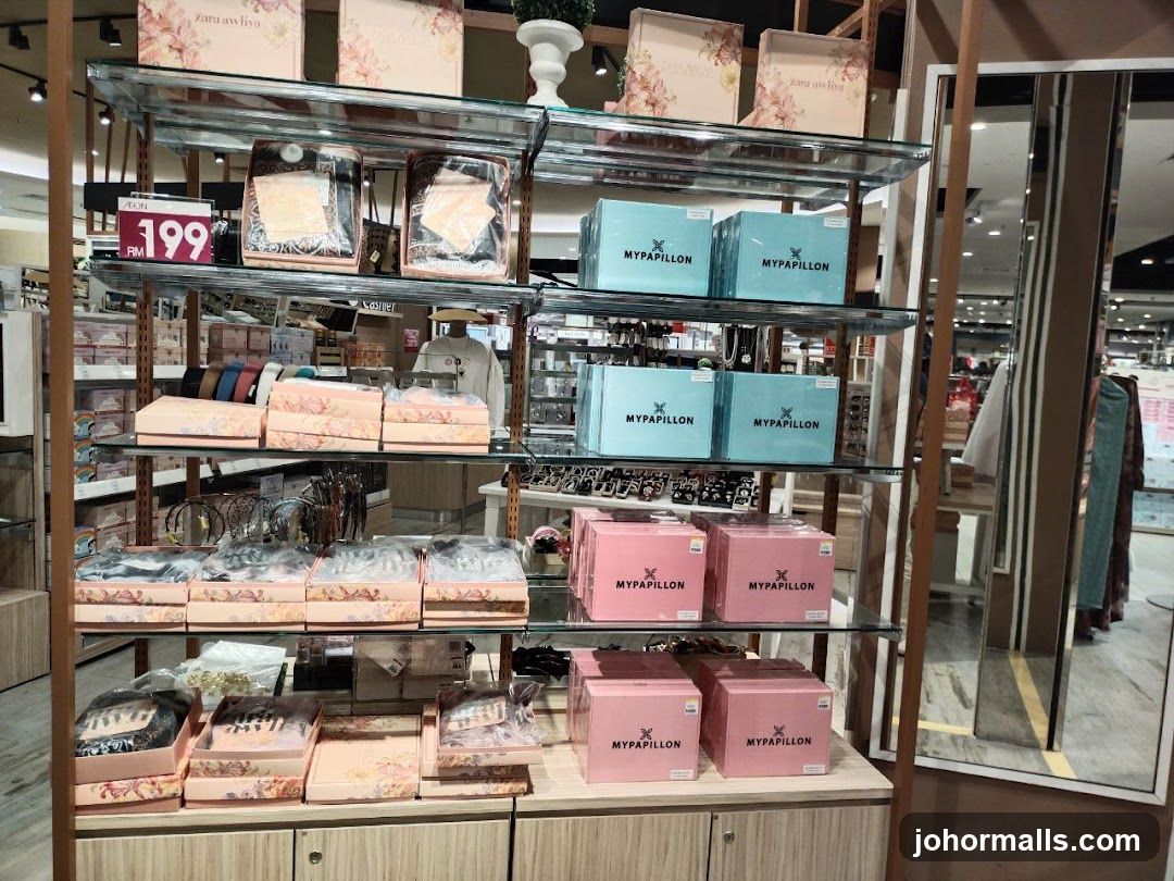 Store Display with Packaged Goods