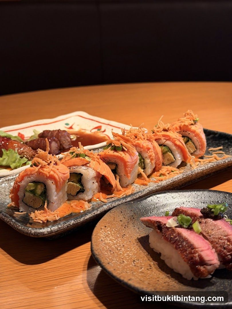 Sushi and Beef Nigiri