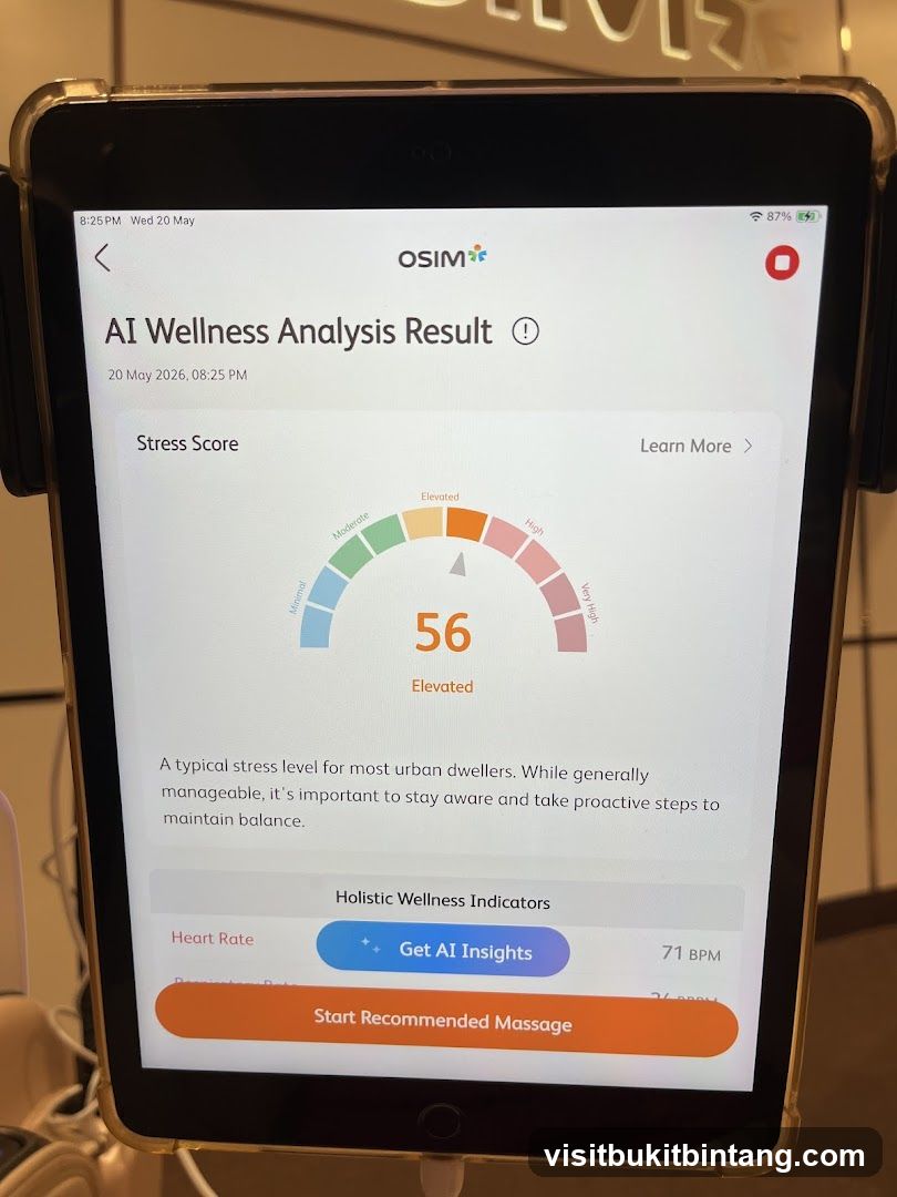 AI Wellness Analysis Result