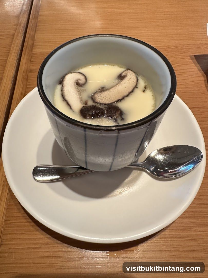 Steamed Custard with Mushrooms