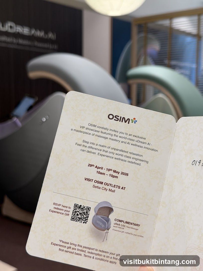 OSIM VIP Showcase Invitation