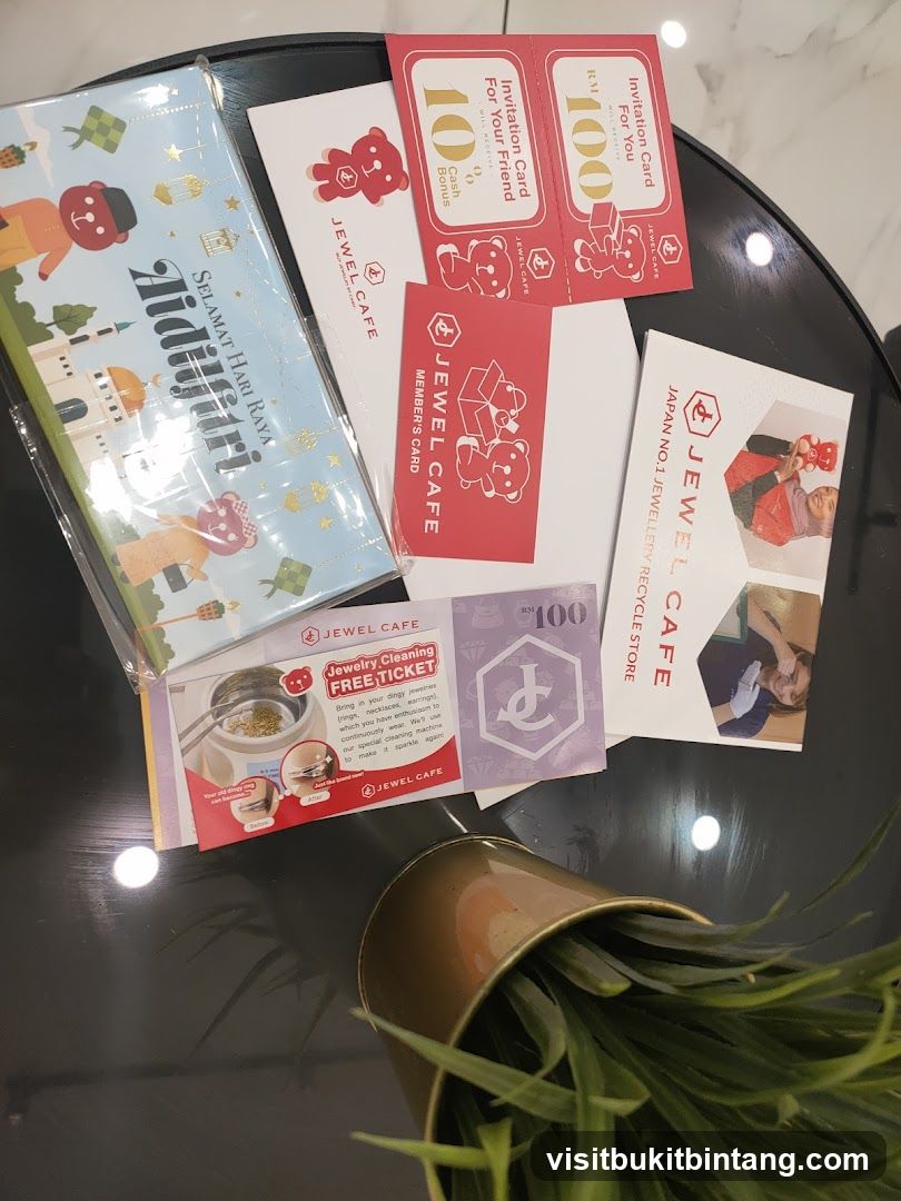 Jewel Cafe promotional materials