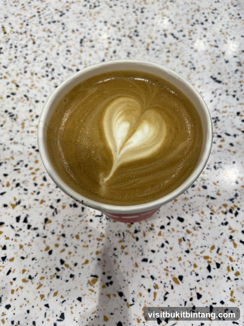 Latte with Heart Art
