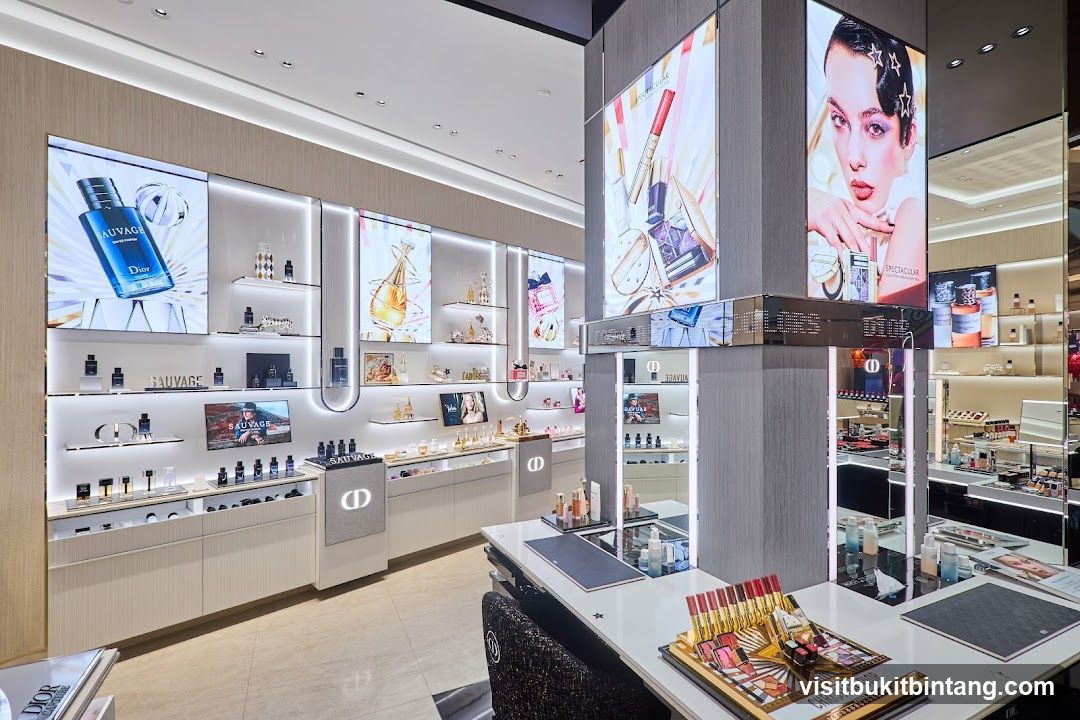 Dior Perfume and Makeup Display