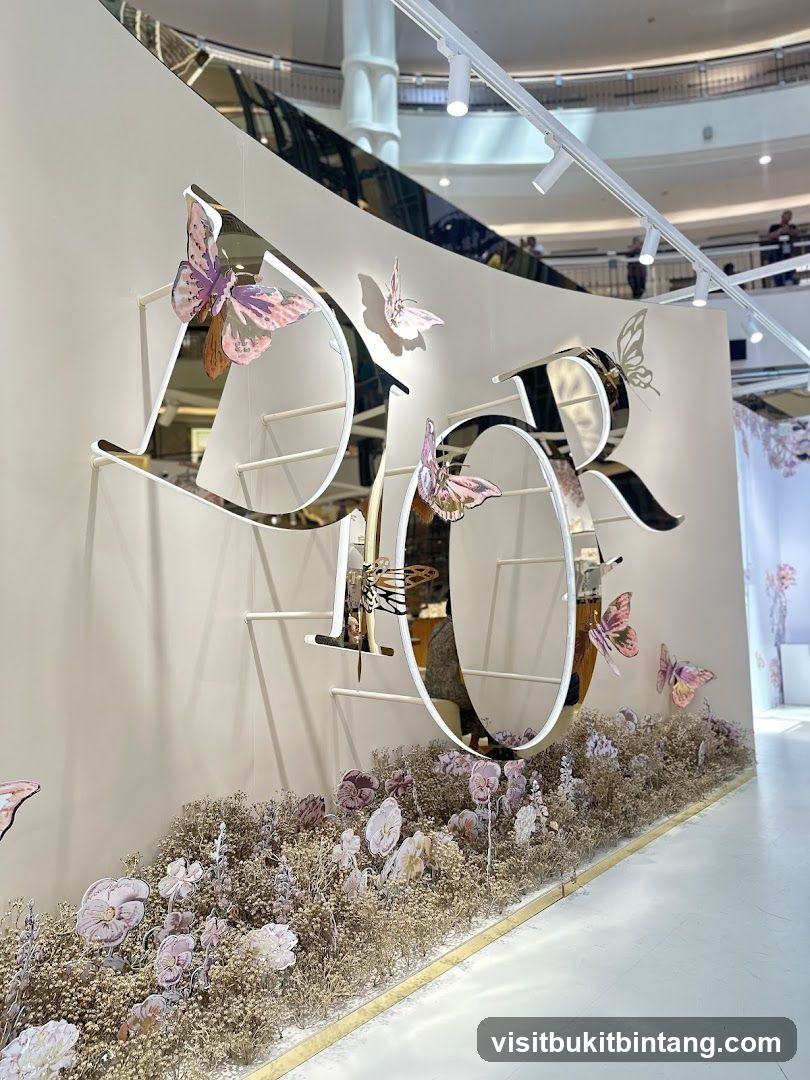 Dior Logo with Butterflies and Flowers