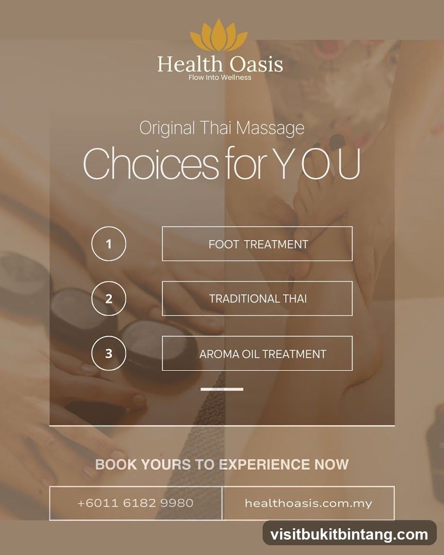 Health Oasis Massage Choices