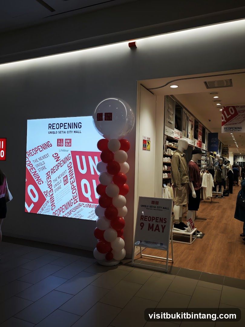 Uniqlo Setia City Mall Reopening