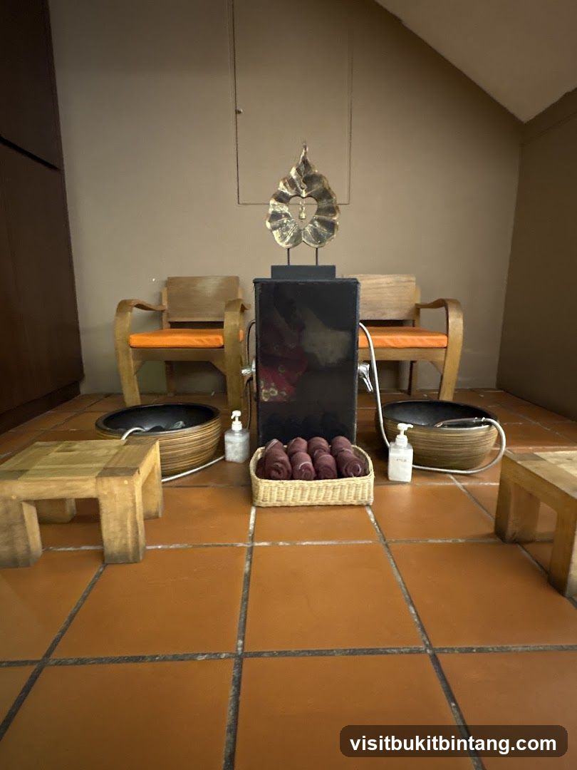 Spa Foot Soak Area