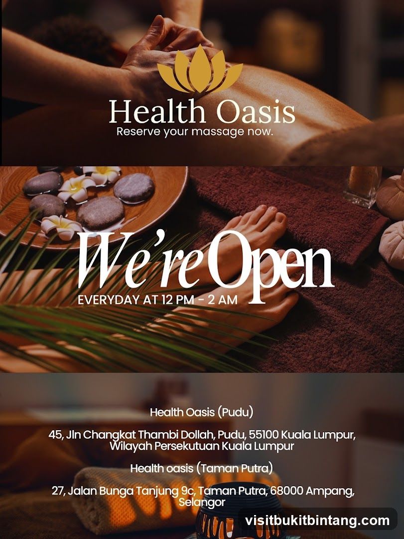 Health Oasis Massage Advertisement