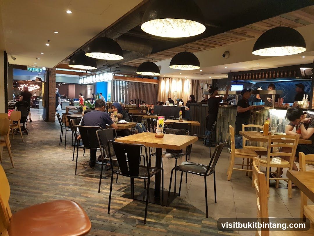 Restaurant Interior with Diners and Staff