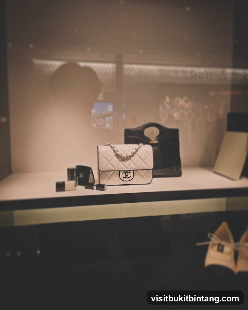 Chanel Handbags and Accessories Display