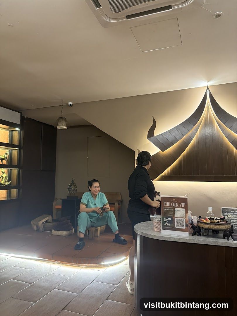 Spa Reception Area
