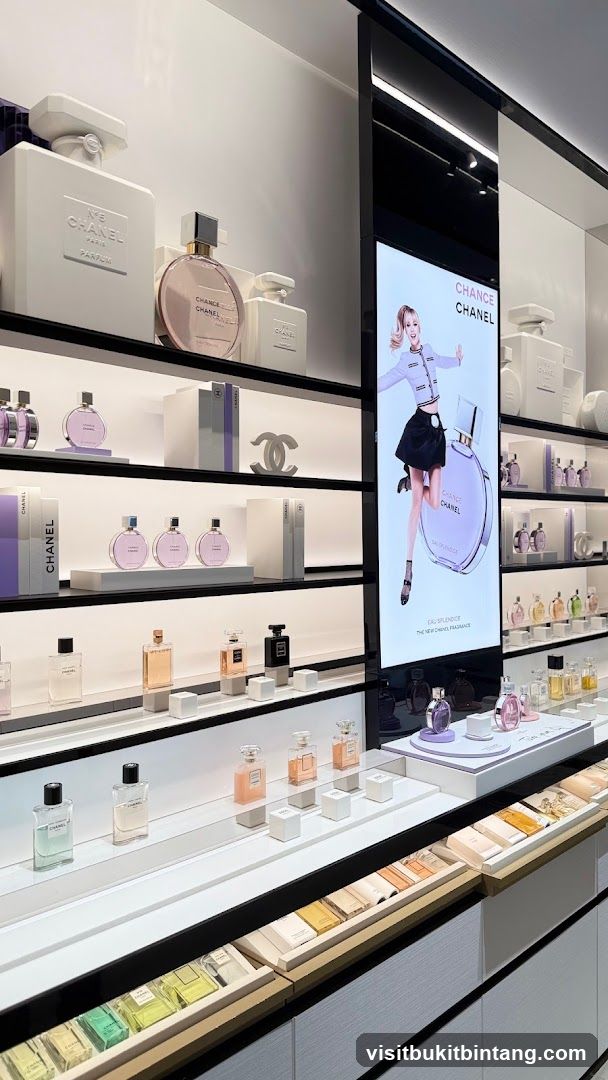 Chanel Perfume Display