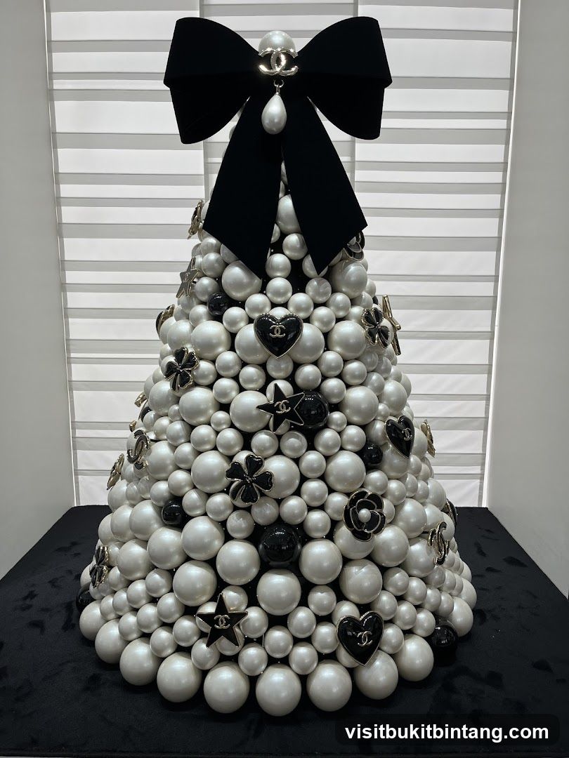 Chanel-themed Christmas Tree Decoration