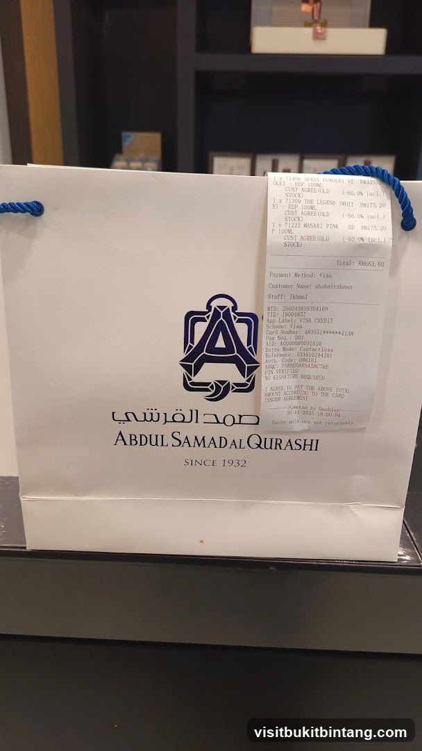 Shopping Bag with Receipt