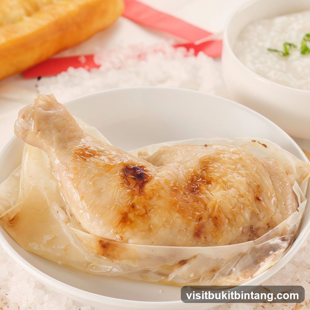 Chicken dish with rice and bread