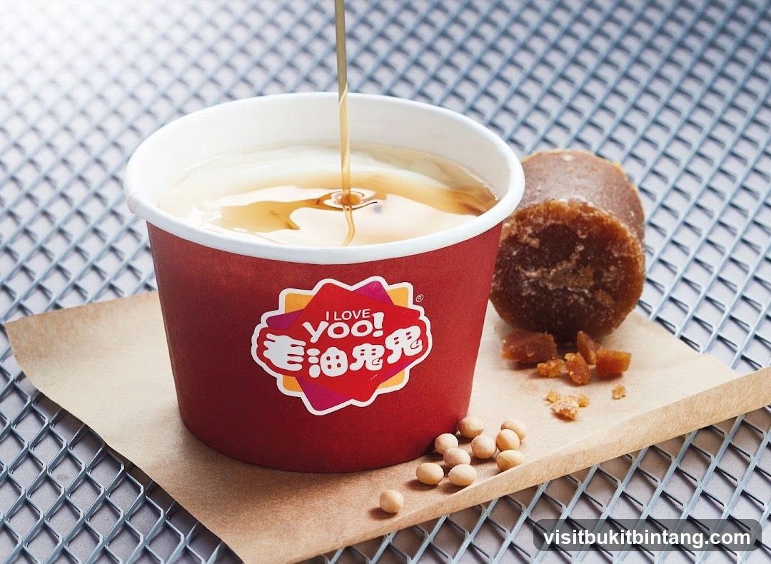 Soy milk with brown sugar syrup